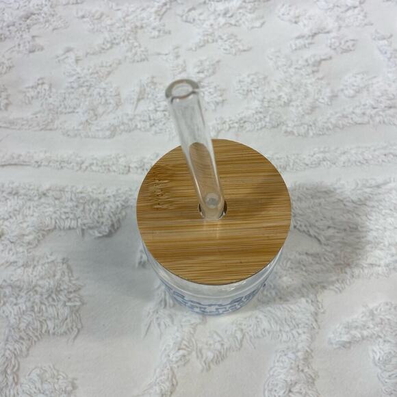 GLASS TUMBLER w/Glass Straw Thanks for Making Me One Smart Cookie 16oz Humorous - Picture 3 of 6